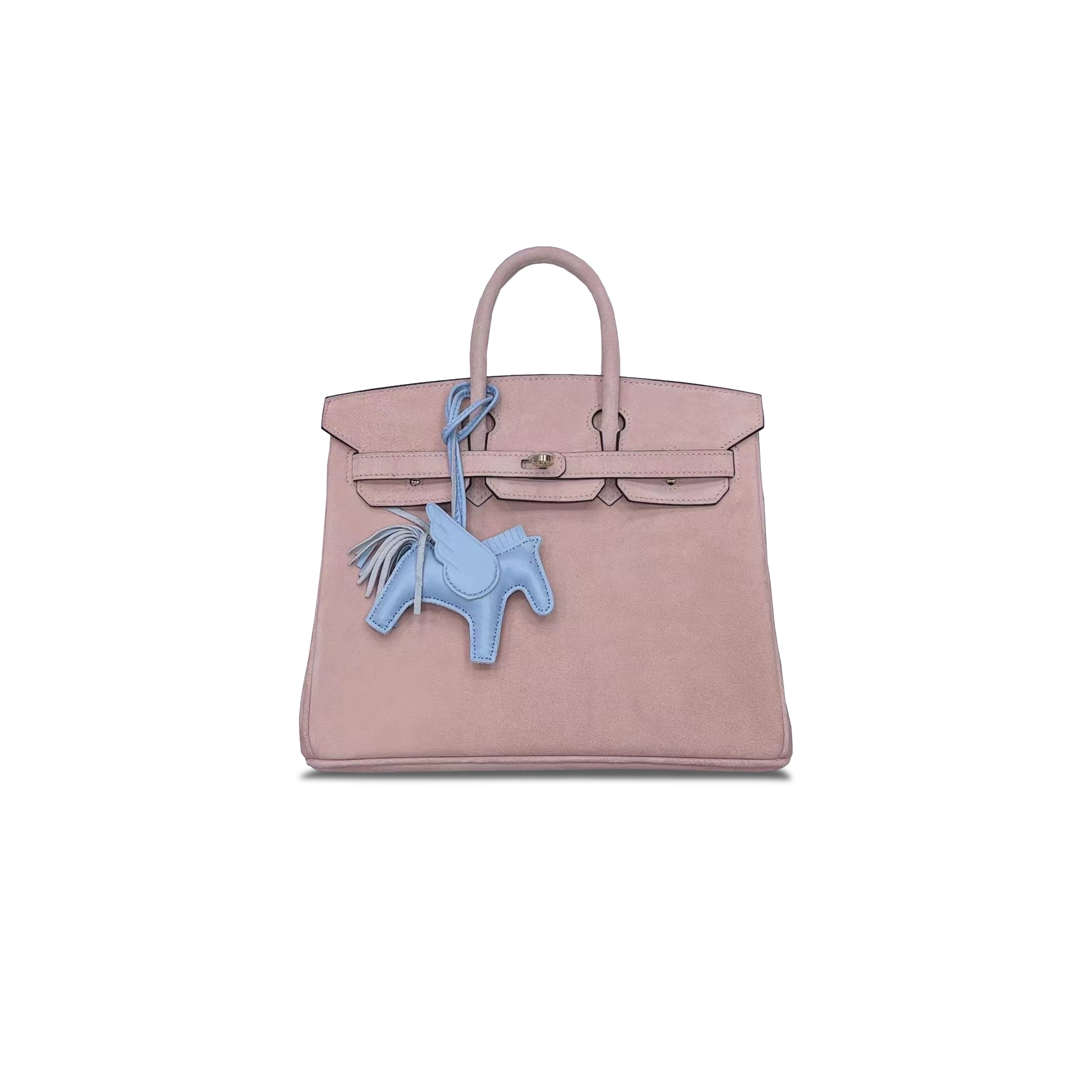 HERMÈS BIRKIN 25 CHAMOIS NUDE PINK GOLD BUCKLE H028369CC92 (25*20*13cm)